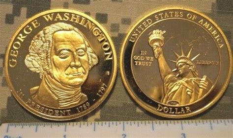 George Washington Dollar Coin In God We Trust