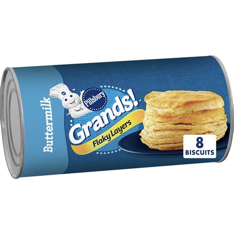 Pillsbury Grands Flaky Layers Refrigerated Buttermilk Biscuit Dough