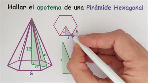 Calcular El Apotema De Una Pir Mide Hexagonal Youtube