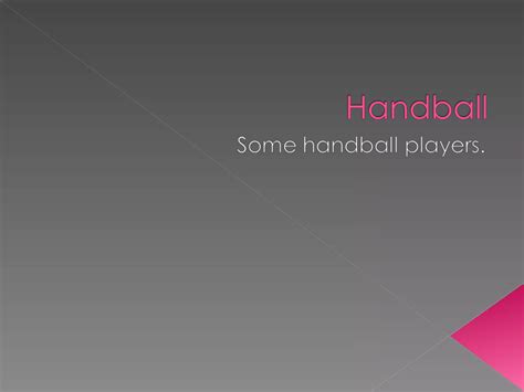 Handball Ppt Free Download