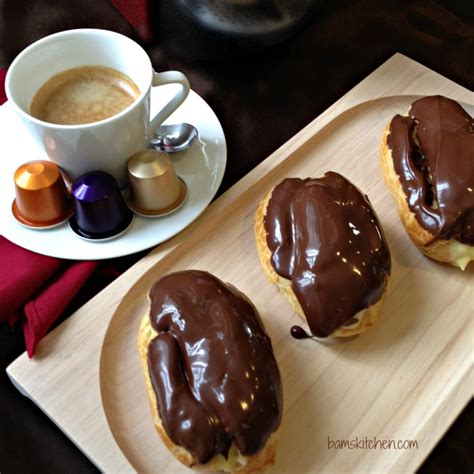 Chocolate French Eclairs with Cinnamon Cream - Healthy World Cuisine