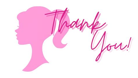 Barbie Thank You Tag Etsy