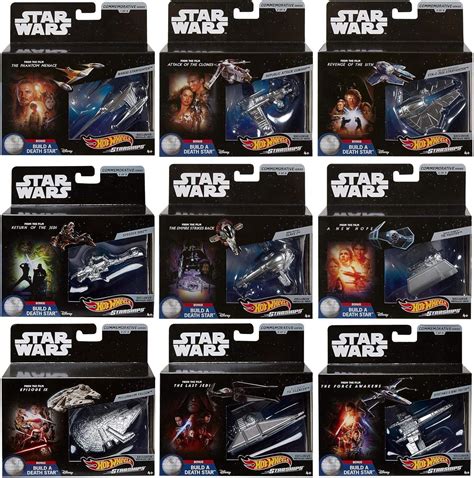 Amazon Hot Wheels Star Wars Commemorative Series Silver Full Set