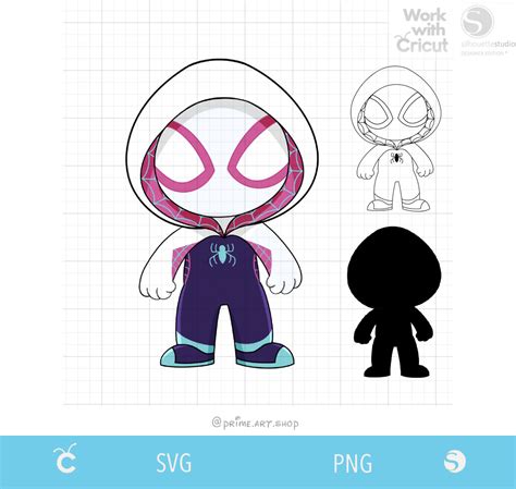 Girl Spidey Svg Cut File Ghost Spider Svg Spidergirl Svg Inspire Uplift