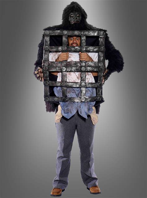Gorilla mit Käfig Halloweenkostüm