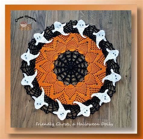 Friendly Ghosts, a Halloween Doily – Free Crochet Hallween Doily ...