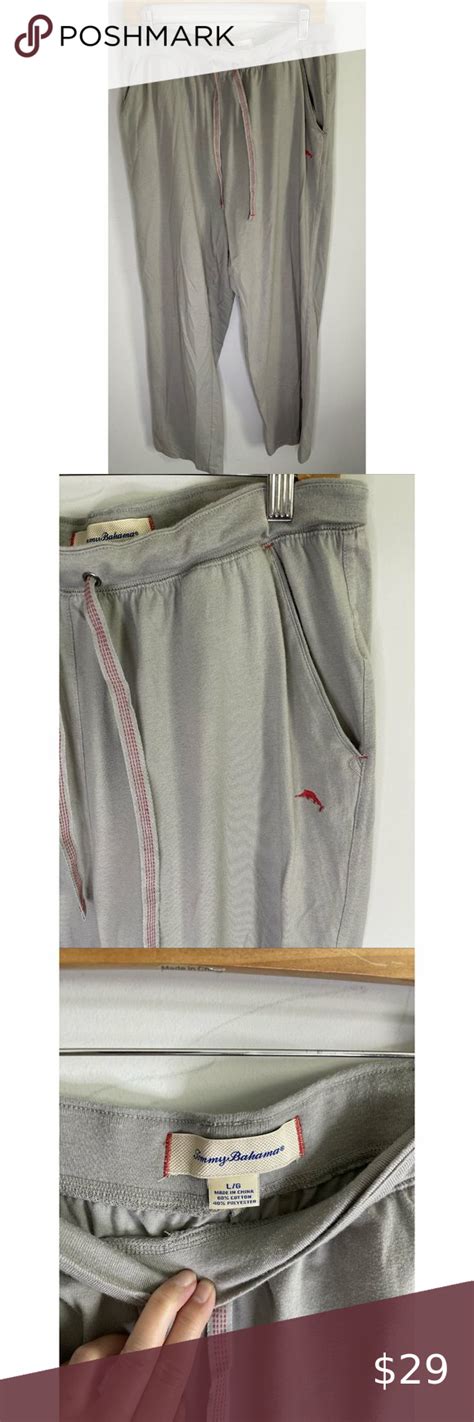 Tommy Bahama Sleep Pants Pajamas Gray Mens Large Sleep Pants Pants