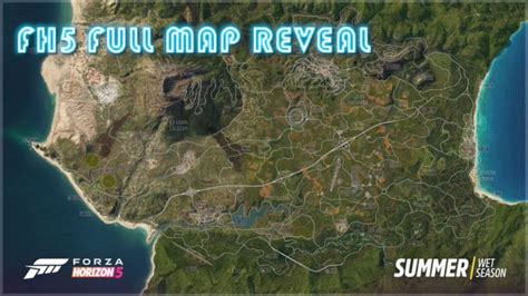 Forza Horizon Full Map Reveal Mulege Town Scramble Fh