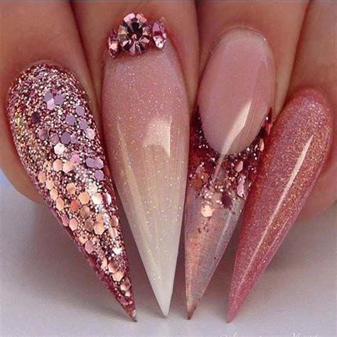 Adorable Rose Gold Ombré Nails 2019 Luxurynaildesigns Rose Gold