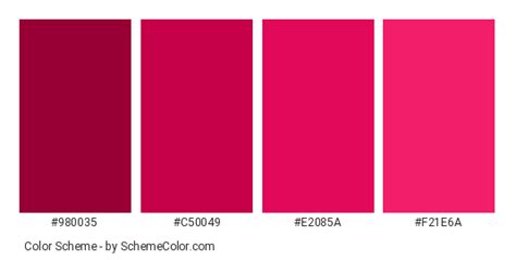 Raspberry Side Color Scheme » Image » SchemeColor.com