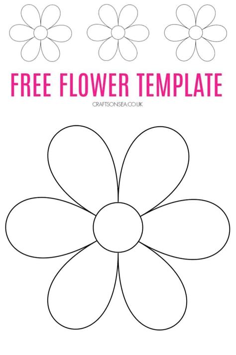 Flower Template Free Printable Pdf Flower Templates Printable