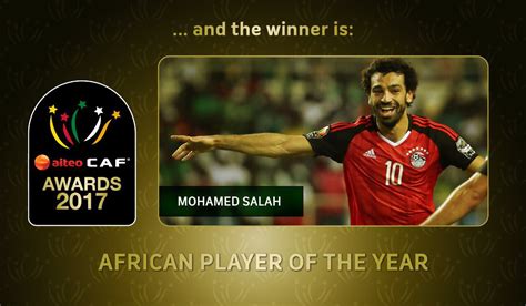 محمد صلاح يحقق حلما ويتوج بجائزة أفضل لاعب افريقي لعام 2017