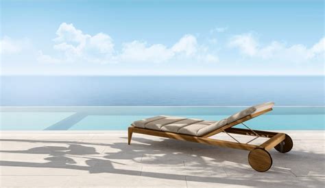 Cruise Teak Sun Lounger By Talenti Design Ludovica Roberto Palomba