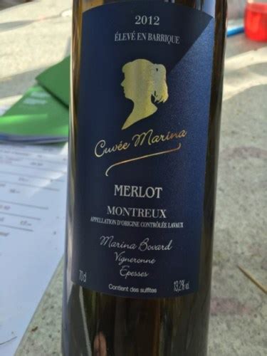 Marina Bovard Cuvée Marina Merlot Vivino US