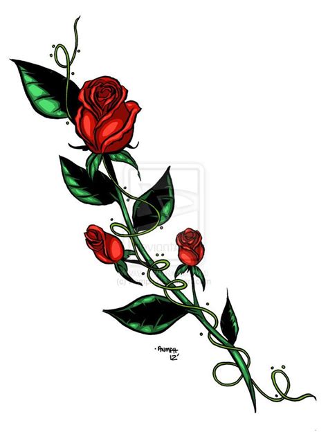 Rose With Thorns Drawing | Free download on ClipArtMag