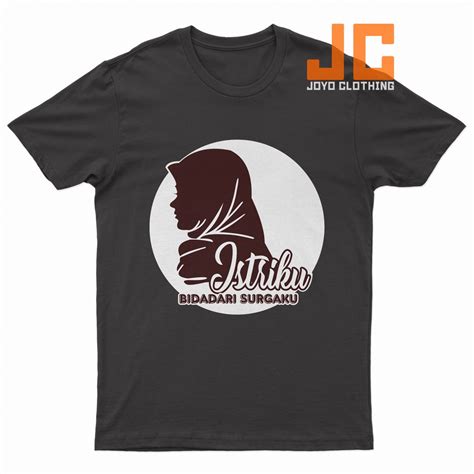 Jual Sablon Satuan Kaos Polos Pria Lengan Pendek Istriku Bidadari