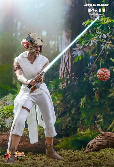REY AND D O Scale Figure MMS STAR WARS THE RISE OF SKYWALKER HOT TOYS Cawette Jones