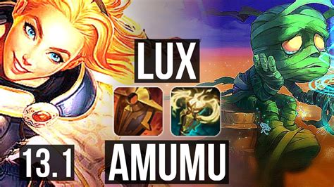 LUX Ezreal Vs AMUMU Caitlyn SUP 3 0 8 2 5M Mastery 300 Games