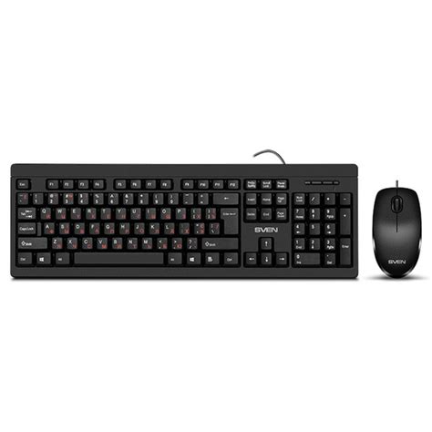 Комплект SVEN KB-S320C, USB, черный купить по выгодной цене в интернет ...