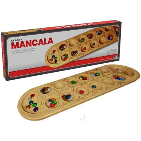 Classic Mancala Game Features A Full Sized Solid