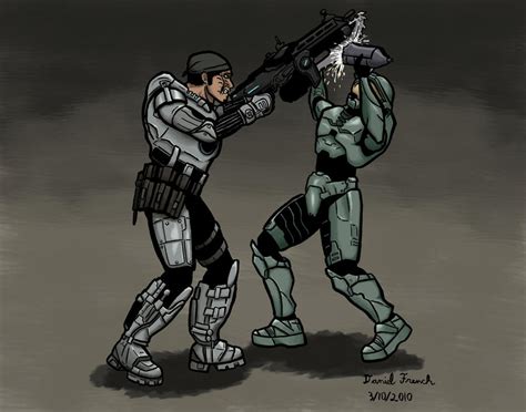 Gears of War vs. Halo color by DanTheLefty on DeviantArt