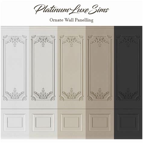 Ornate Wall Panelling The Sims 4 Build Buy CurseForge