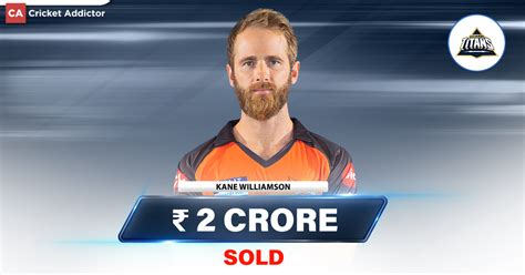 IPL Auction 2023: Kane Williamson Bought By Gujarat Titans (GT) For INR ...