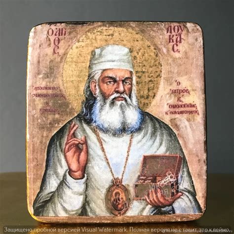 Икона Лука Крымский Святитель дерево модерн под старину икона в ...