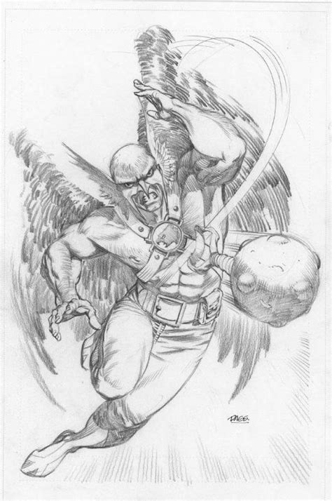 Hawkman By Rags Morales In Michael Bair S PinUp Alley Comic Art