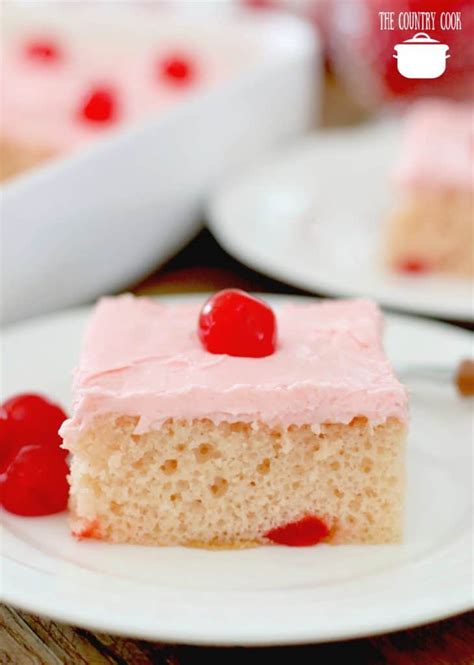 Maraschino Cherry Cake - The Country Cook