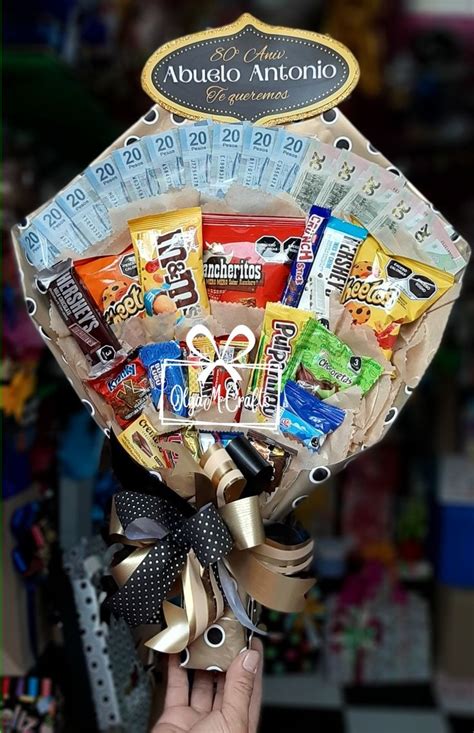 Bouquet Con Dulces Y Dinero Chocoretas Dulces