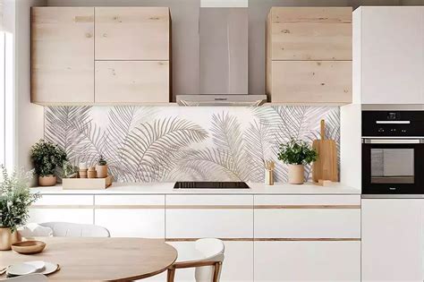 Cr Dence Cuisine Feuillage Nude Prot Gez Vos Murs Avec Design