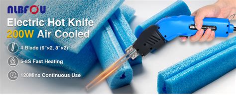 Amazon Nlbfou Hot Knife Foam Cutter Air Cooled W Blades Electric Hot Knife Styrofoam