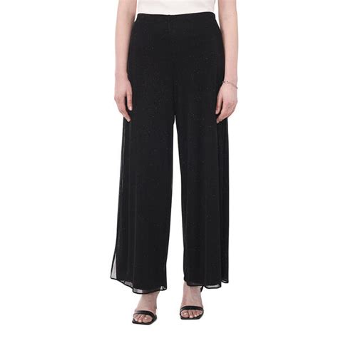 Womens Msk Glitter Mesh High Slit Wide Pants Boscovs