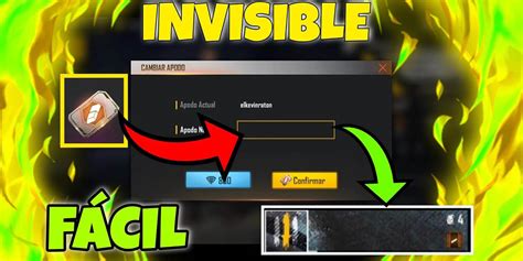 C Mo Poner Tu Nombre Invisible En Free Fire En