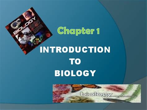 Biology Chapter 1