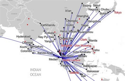 Airasia Flight Route Map