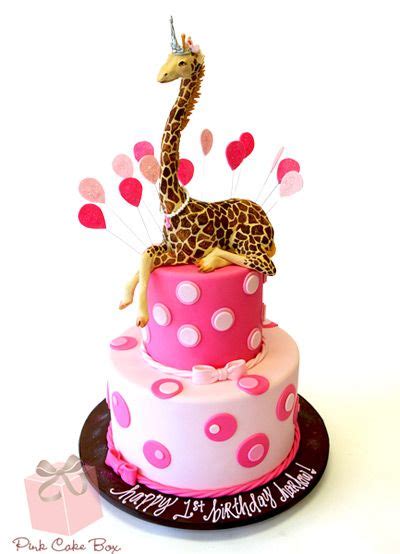 Harlows 1st Birthday Giraffe Cake Birthday Cakes Giraffe Birthday