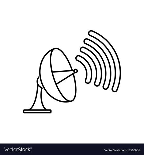 Isolated Antenna Design Royalty Free Vector Image