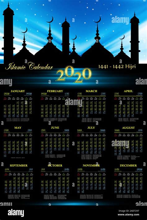 Islamic Calendar Imágenes Vectoriales De Stock Alamy