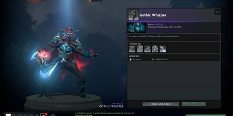 Beli Item Gift Gothic Whisper Phantom Assassin Set Dota 2 Terlengkap