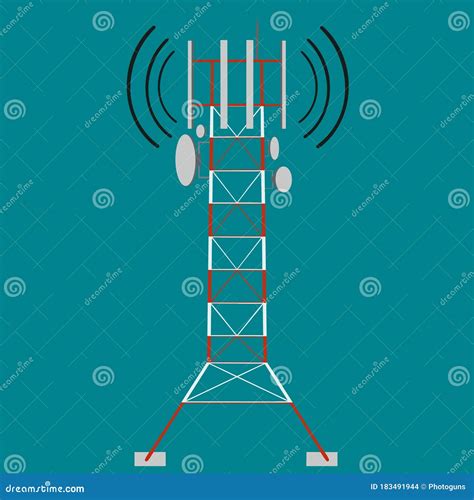 Radio Mast Vector Illustration 2625338