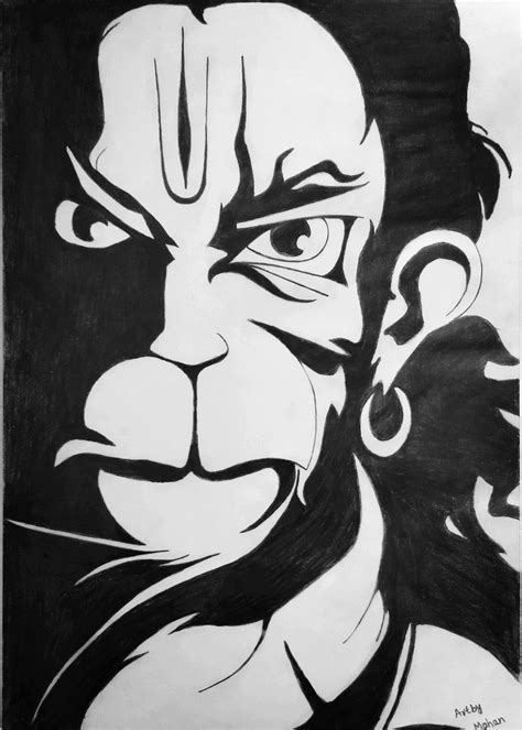 Lord hanuman pencil sketch – Artofit