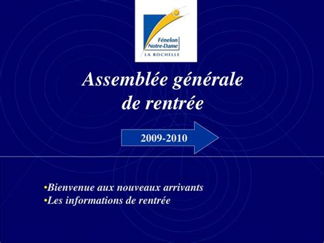 Ppt Assembl E G N Rale De Rentr E Powerpoint Presentation Free