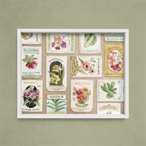 Vintage Seed Packet Art Print — Alicia's Infinity