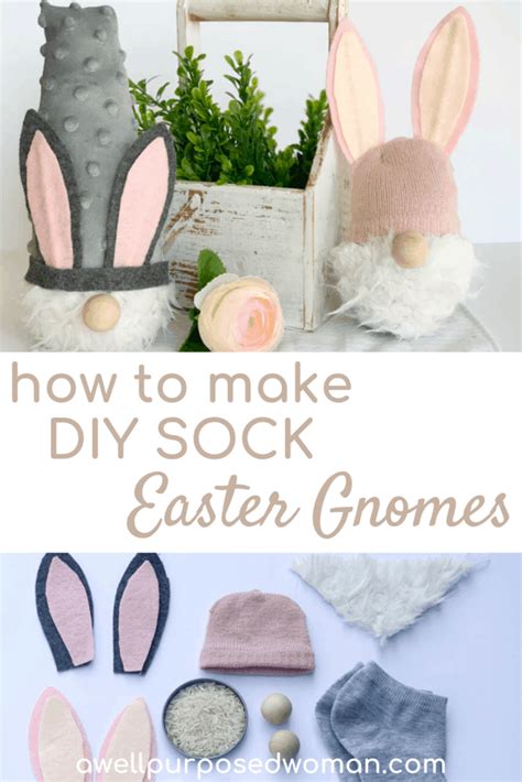 How To Make Diy Easter Gnomes Free Pattern No Sew A Well Purposed