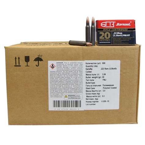 Barnaul Ammunition 223 REM Remington 55 Grain Full Metal Jacket