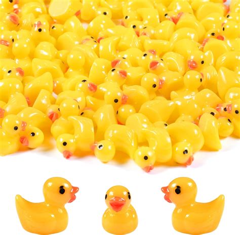 Mini Resin Ducks Pack Of Mini Duck Figures Miniature Ducks Mini