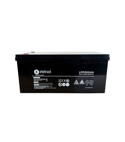 Batería de litio Eleksol LFP200Ah 12 8 V Fusión Energía Solar