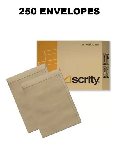 Envelope A Saco Kraft Pardo X Cm Scrity Unid Full